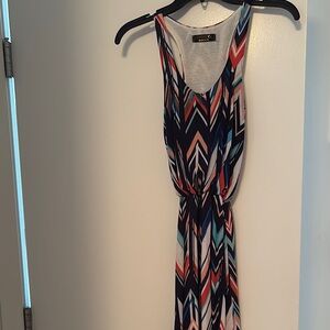 Chic Chevron Patterned Dress